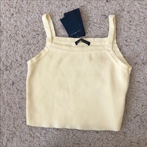 Brandy Melville Yellow Knit Top NWT